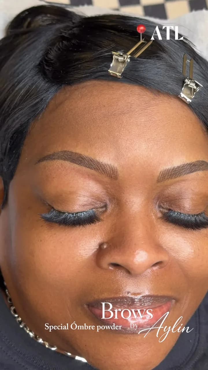 Special Ombré powder brows by Brows by Aylin, permanent makeup in Marietta GA