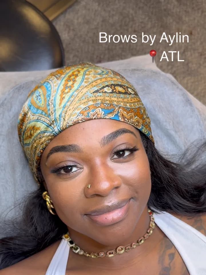 Brow transformation by Brows by Aylin, permanent makeup in Marietta GA