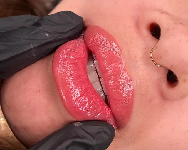 Lip shading colour built up gradually to a soft, buildable tint, Marietta GA